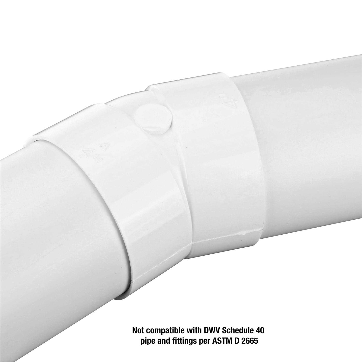 NDS PVC 4-in x 4-in Dia Elbow - Cheap Fitting
