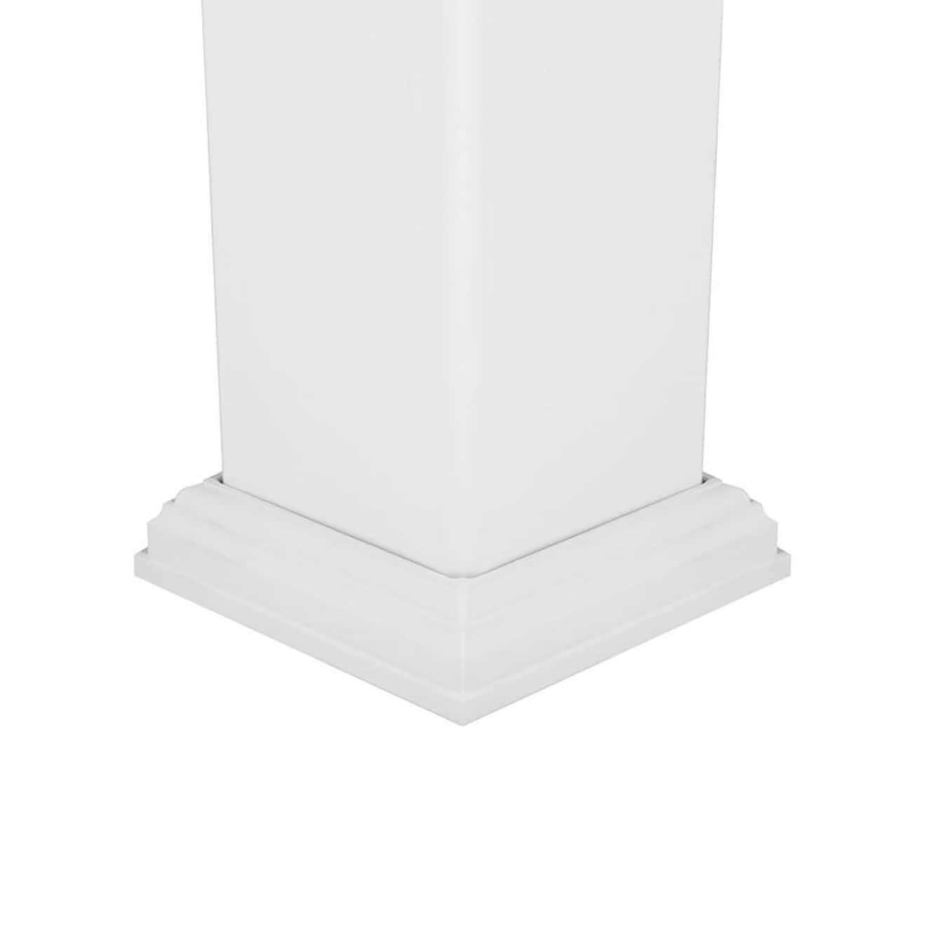 Deckorators 4-in-in x 4-in-in x 3-ft White Composite Deck Post Sleeve - Cheap Fitting