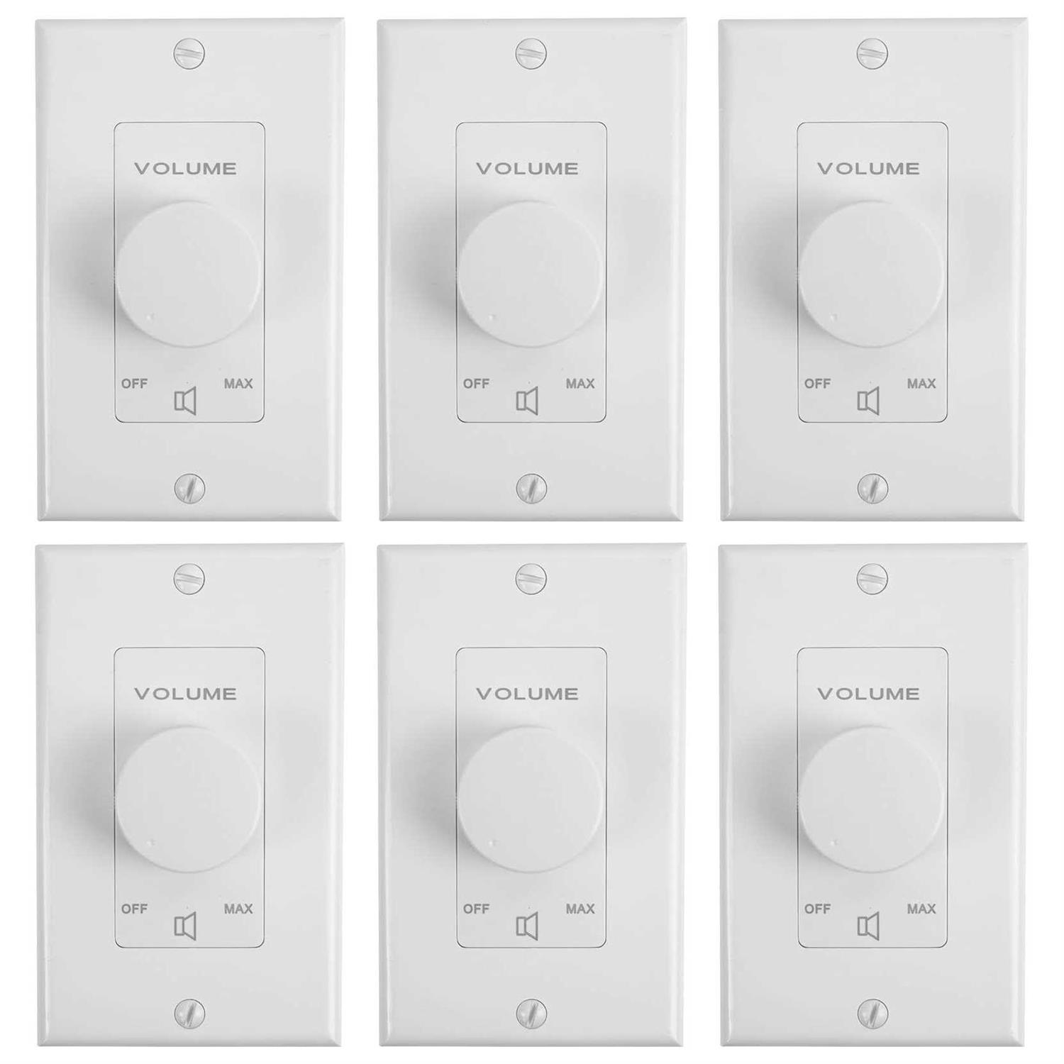 Rockville VOL70100 100 Watt 70v Wall Volume Control Zone Controllers - Cheap Fitting