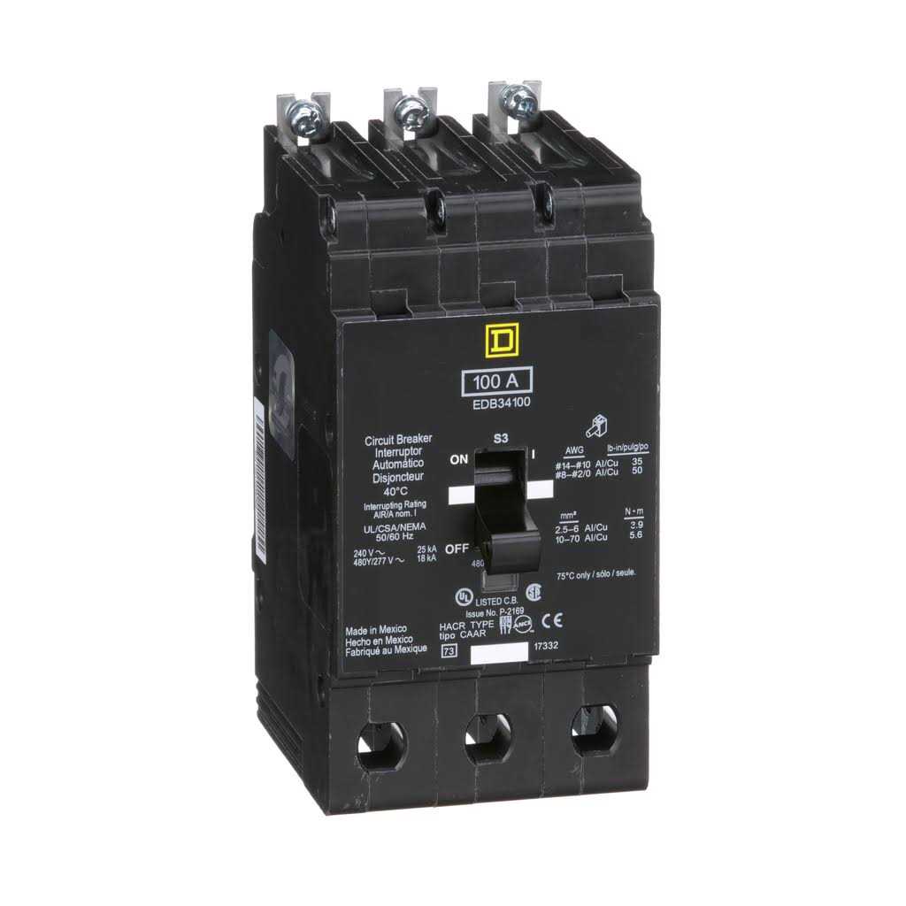 Square D EDB34100 Circuit Breaker - Cheap Fitting
