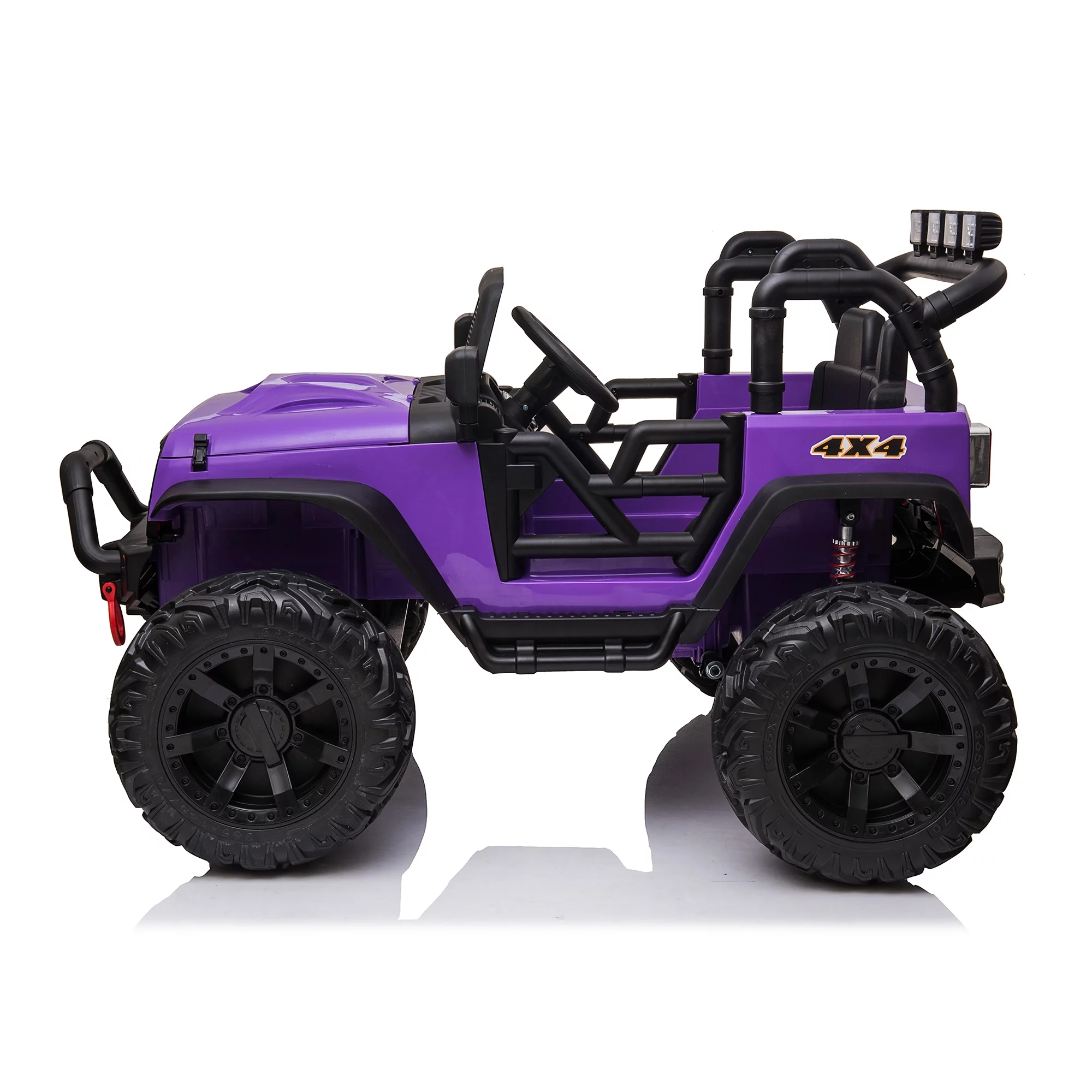 CIPACHO 24 V Double Drive Children Ride On Truck Car for Kids with Parent Remote Control, Electron Assisted Steering Wheel, Music Board, Bluetooth, MP3, Red - Cheap Fitting