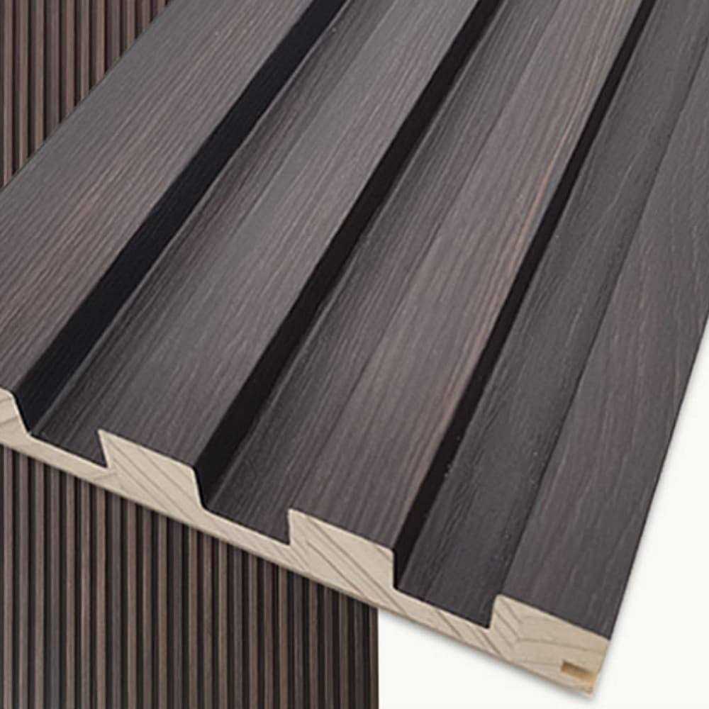 HIGHLANDERHOME 6-in x 94-in Smooth Dark Chestnut Wood Wall Panel WWC0016 - Cheap Fitting