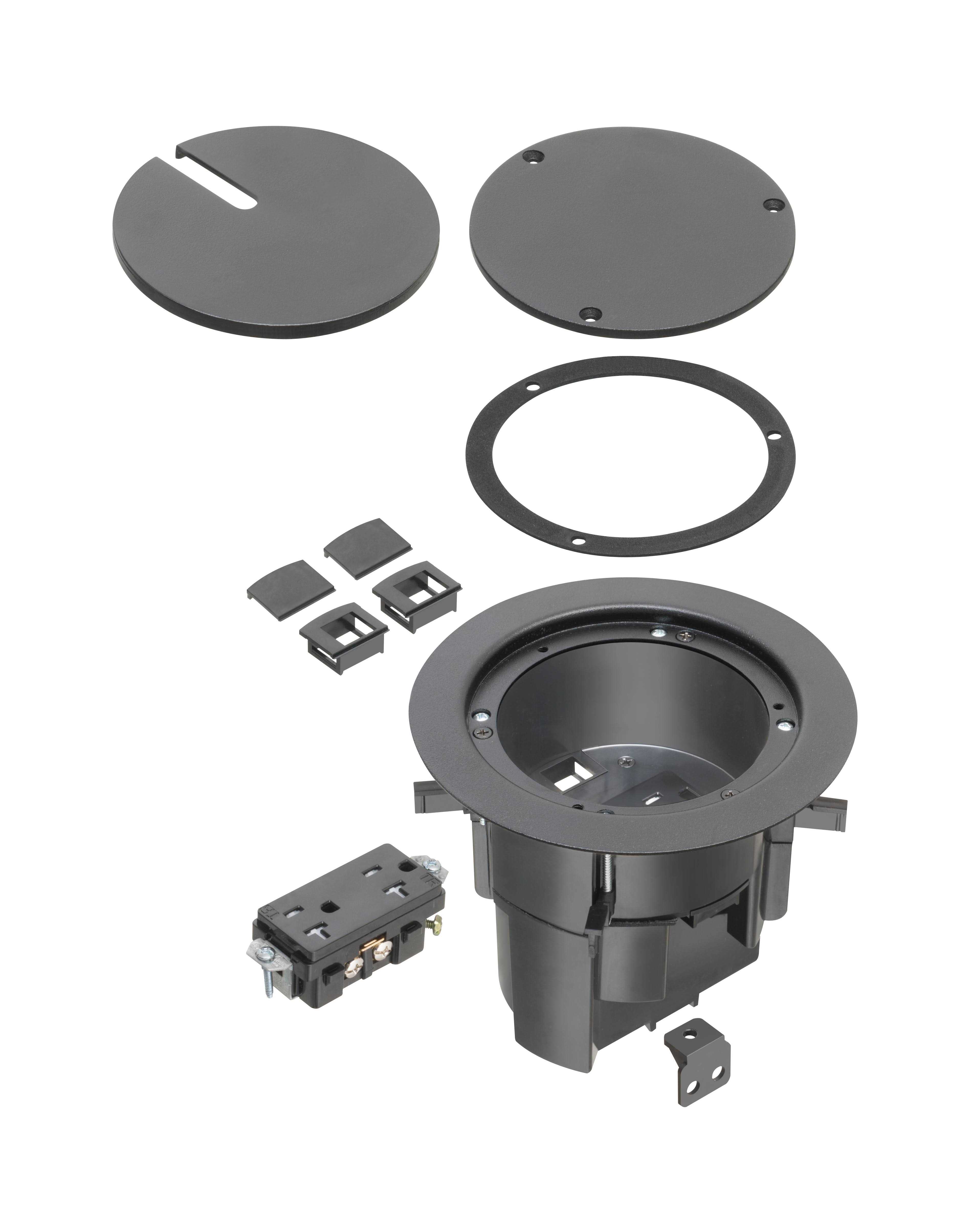 Arlington FLBR5420BL Floor Box Kith W/ Recessed Wiring Device - Cheap Fitting