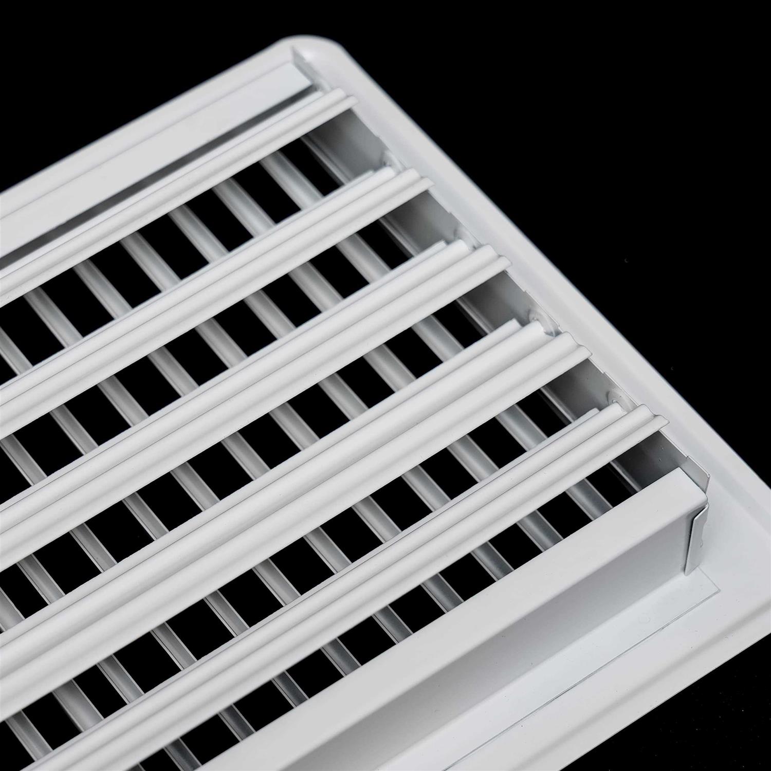 Handua Floor Register with Louvered Design Heavy Duty Walkable Design with Damper - Cheap Fitting