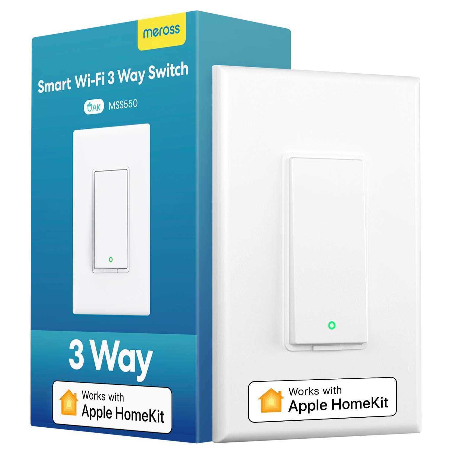 3 Way Smart Switch Meross Smart Light Switch Supports Apple HomeKit - Cheap Fitting