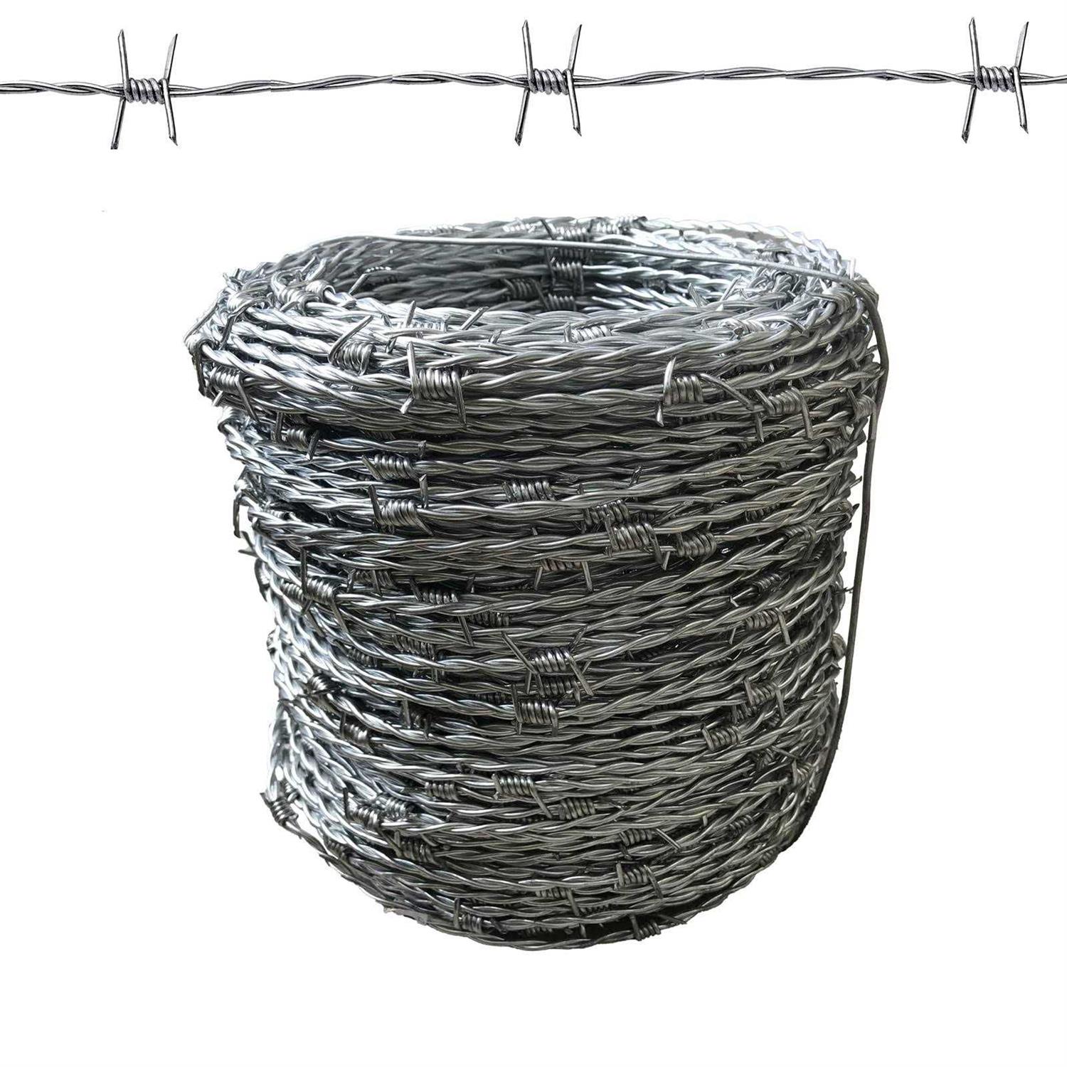 328FT Barbed Wire 16 Gauge 4 Point Barbed Wire Fence - Cheap Fitting