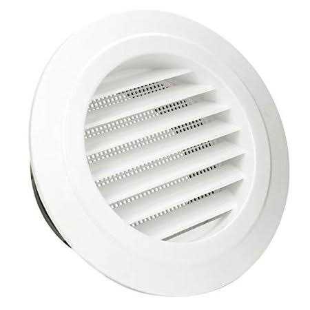 HG Power Round Air Vent ABS Louver Grille Cover with Built-in Screen Mesh - Cheap Fitting