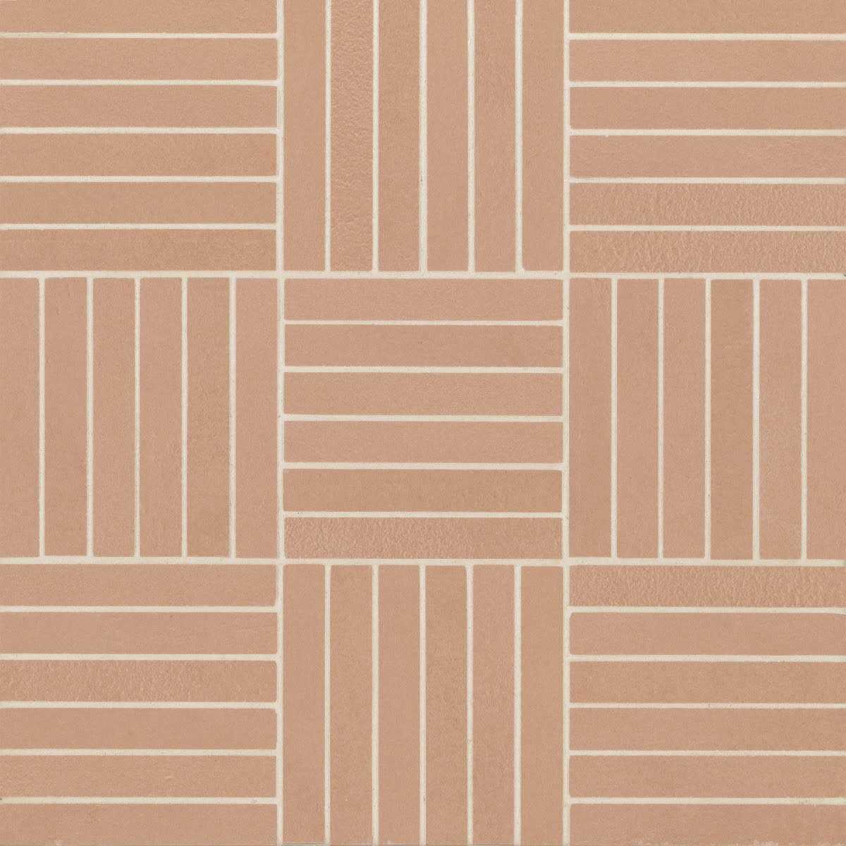 Bedrosians Sahara .5 x 4 Matte Crosshatch Porcelain Mosaic Tile - Cheap Fitting