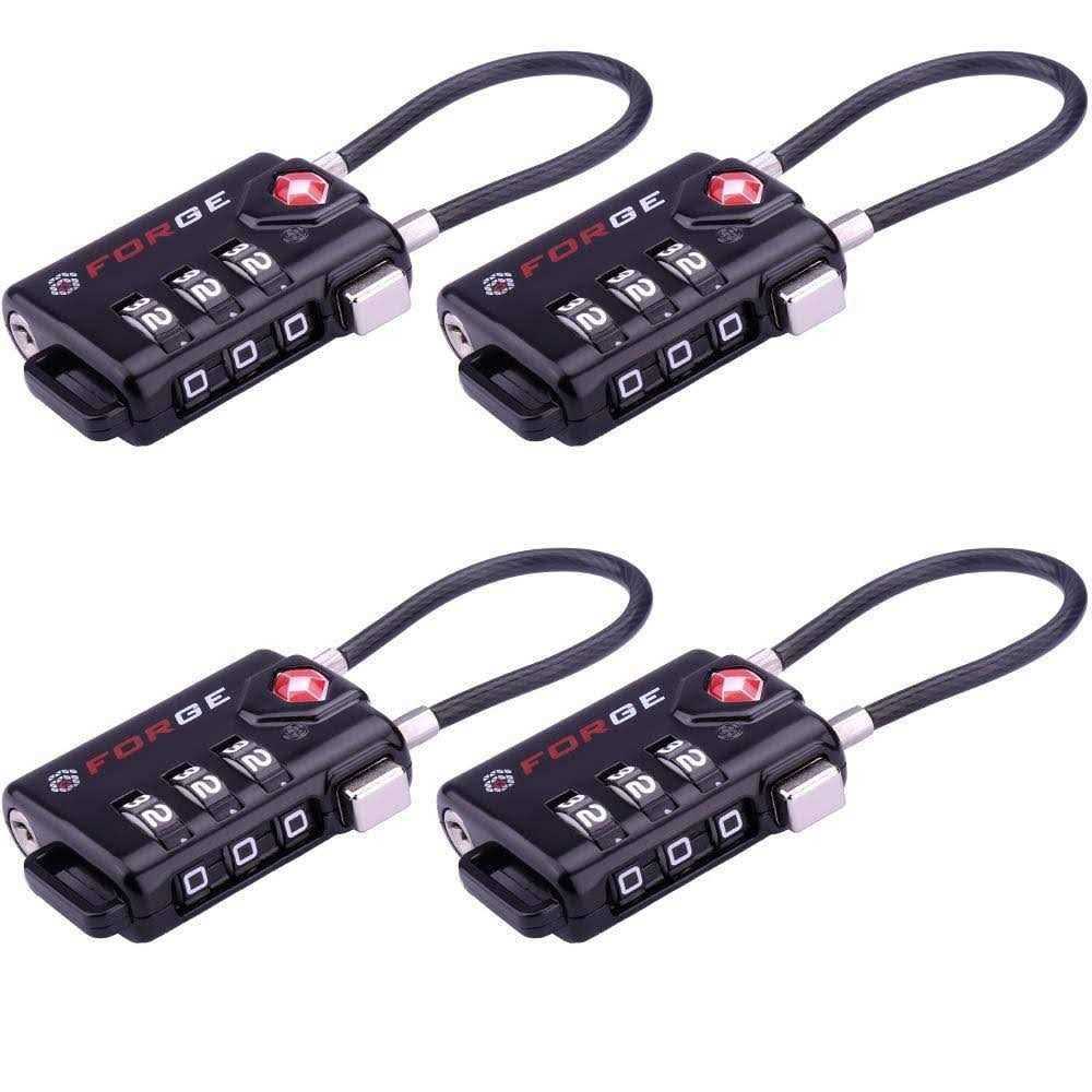 Forge TSA Approved Cable Luggage Locks - Cheap Fitting