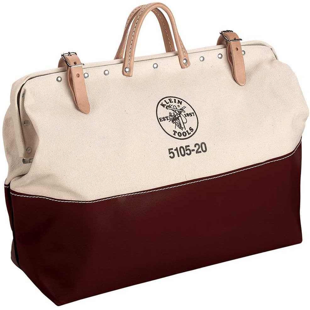 Klein Tools High-Bottom Canvas Tool Bag 5105 - Cheap Fitting