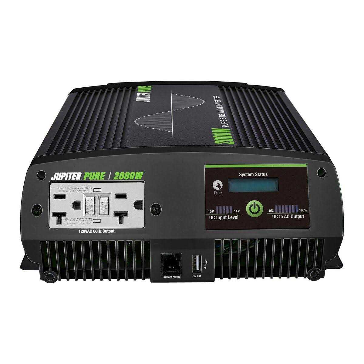 Jupiter Pure 2000 Watt Continuous/4000 Watt Peak Pure Sine Wave Power Inverter - Cheap Fitting