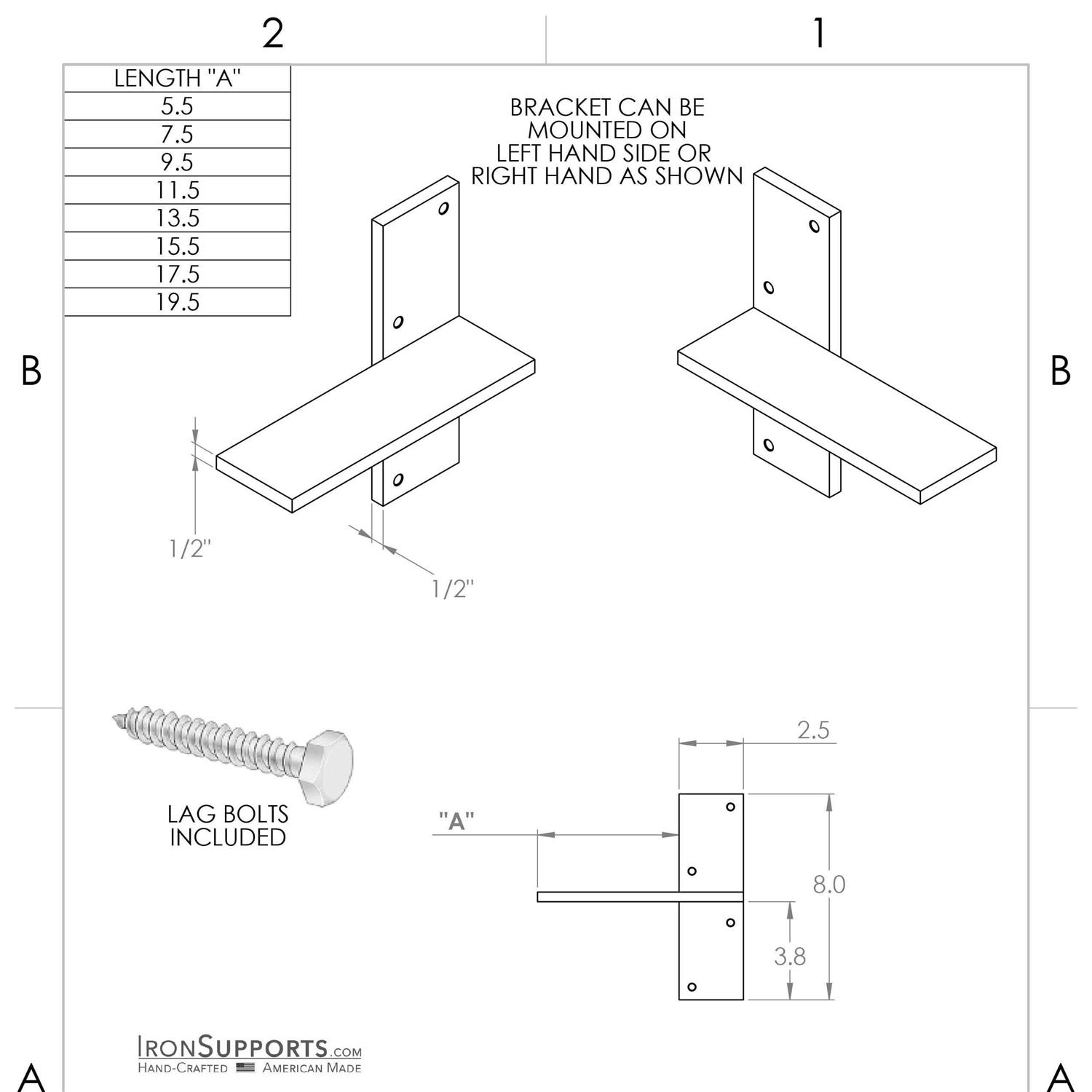 Floating Countertop Wall Bracket - Cheap Fitting