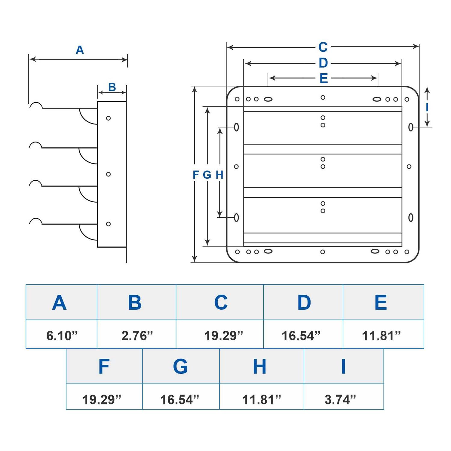 Ipower 16-Inch Square Aluminum Automatic Gravity Shutter Louver Vent HIDAMP16 - Cheap Fitting