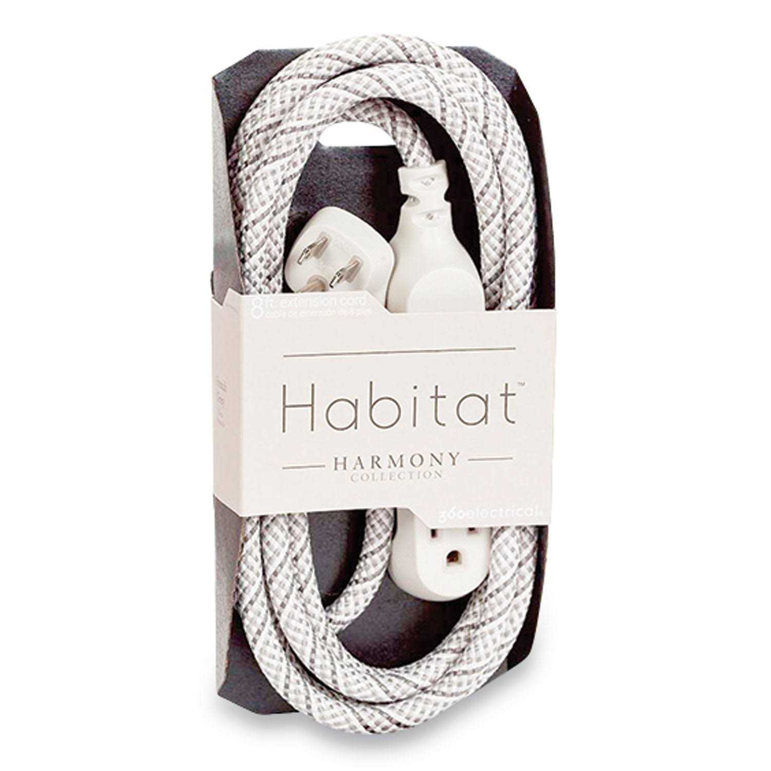 360 Electrical Habitat Braided Extension Cord - Cheap Fitting