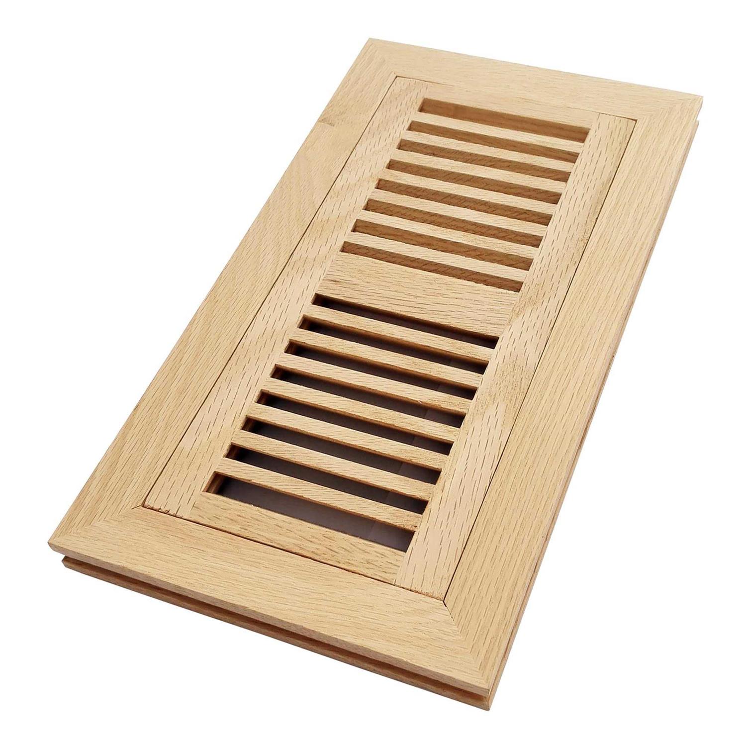 Homewell Oak Wood Floor Register Flush Mount Vent - Cheap Fitting