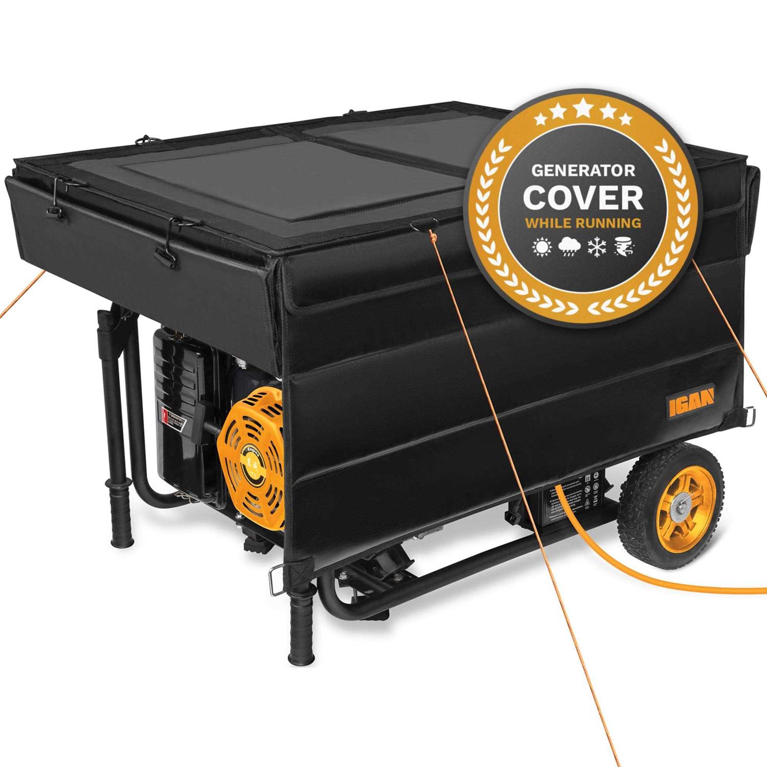 IGAN Generator Tent Running Cover Ultra Heavy Duty Tarpaulin Enclosure - Cheap Fitting