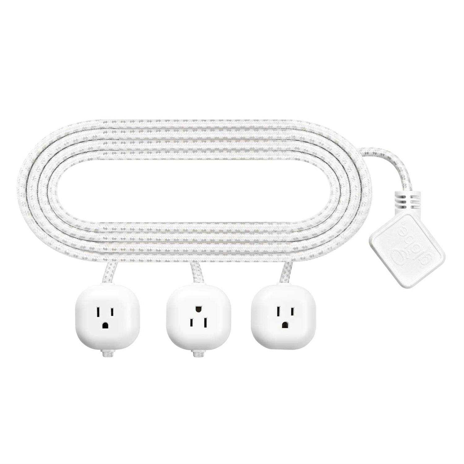 Globe Electric 91000995 Designer Power Series 3-Outlet Interval Extension Cord - Cheap Fitting