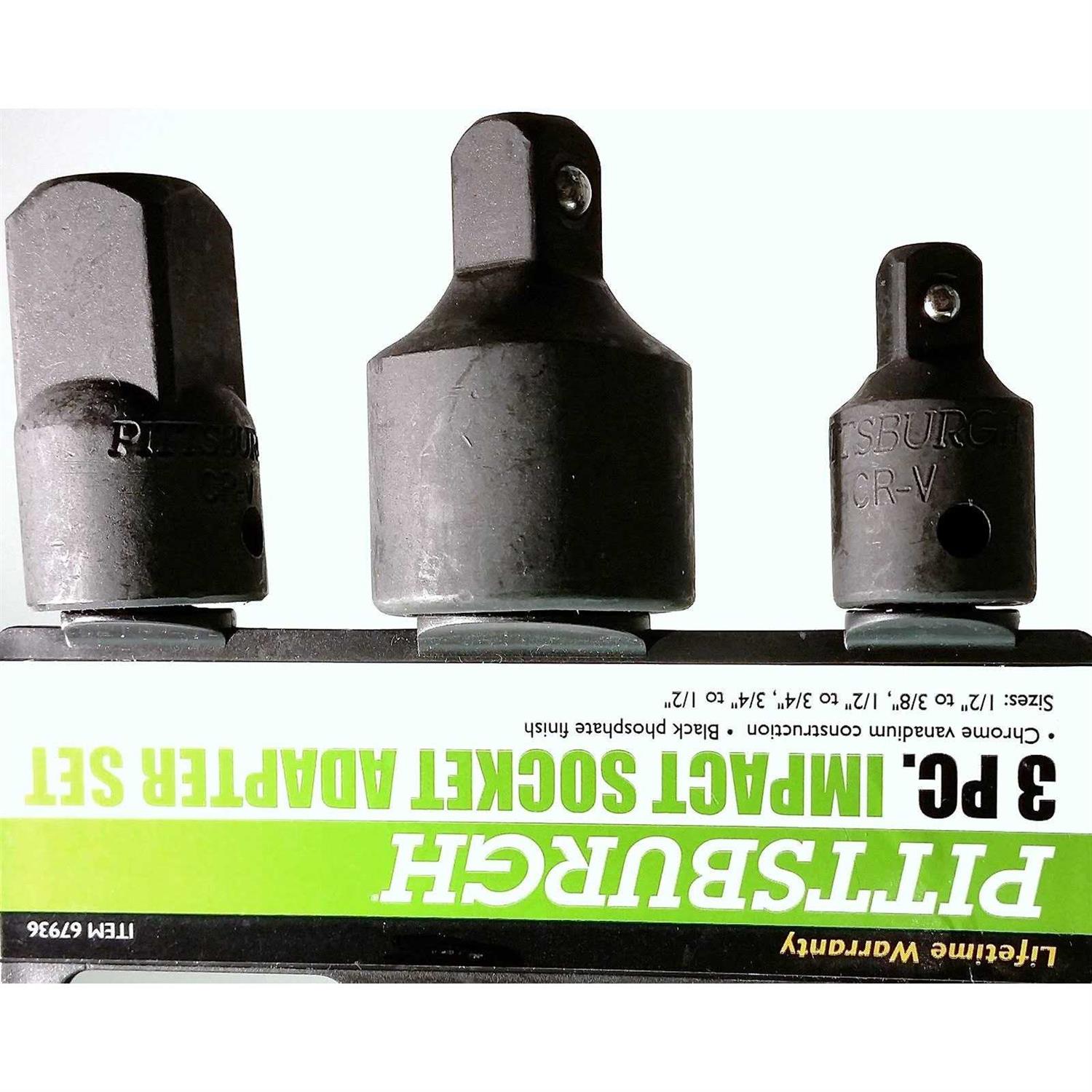 3 Pc Impact Socket Adapter Set - Cheap Fitting