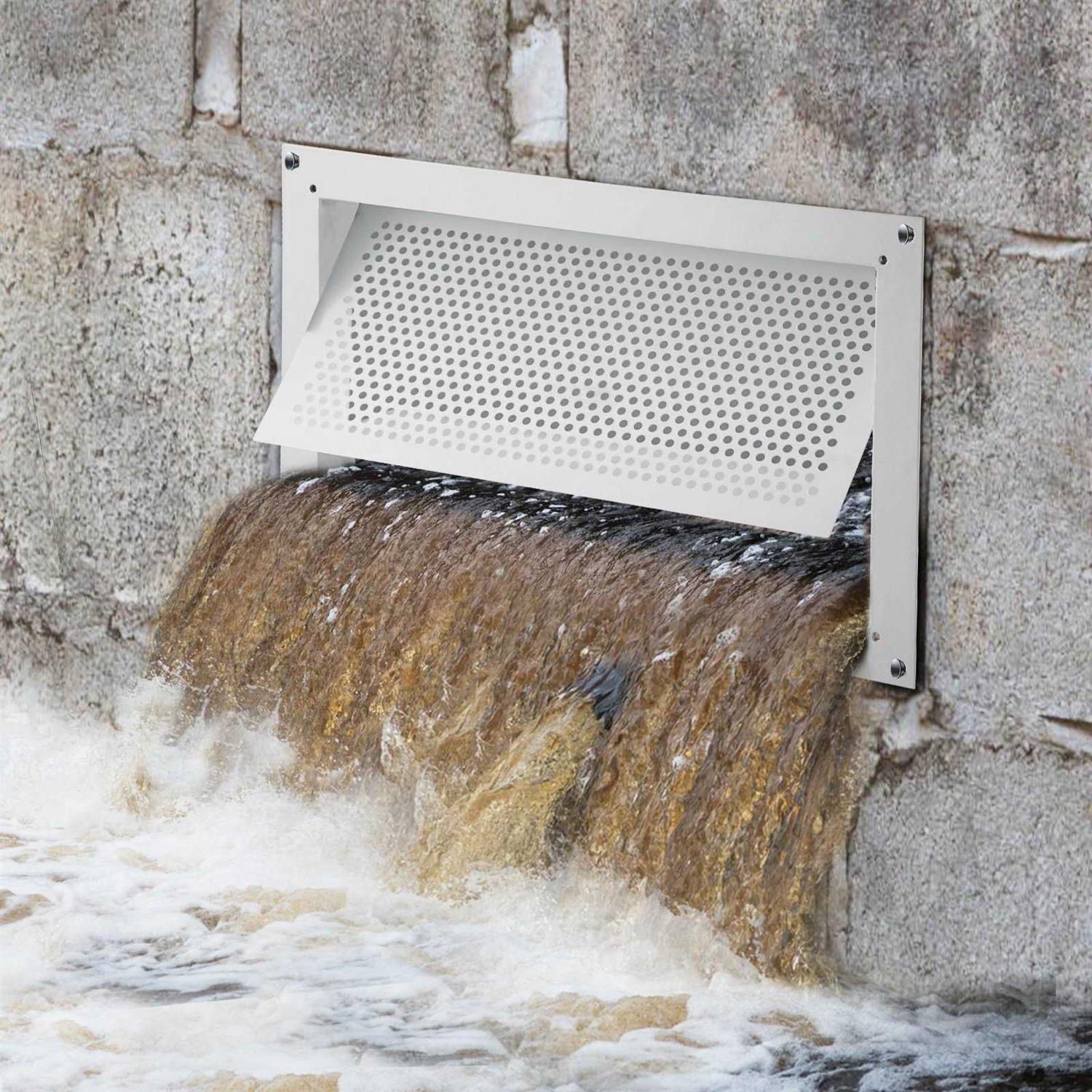 VEVOR Crawl Space Flood Vent 8 inch Height x 16 width White Foundation Flood Vent HTFKB168X2PCSL8IV0 - Cheap Fitting