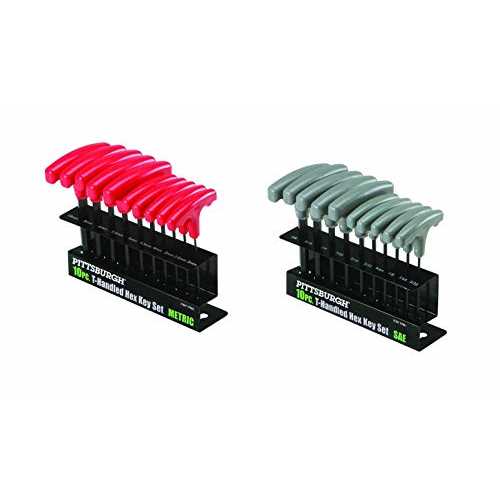 Pittsburgh Metric T-Handle Hex Key Set, 10 Piece - Cheap Fitting