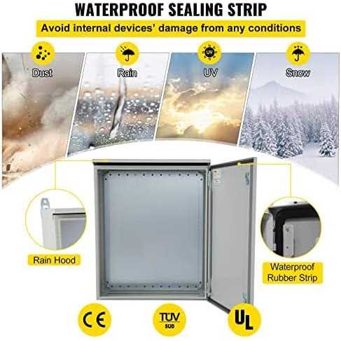 VEVOR Electrical Enclosure 16” x UL Certified NEMA 4 Outdoor Enclosure - Cheap Fitting