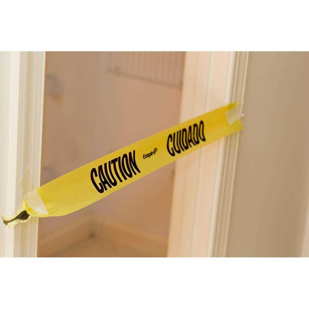 Empire 77-1002 Yellow ‘Caution/Cuidado’ Barricade Tape - Cheap Fitting