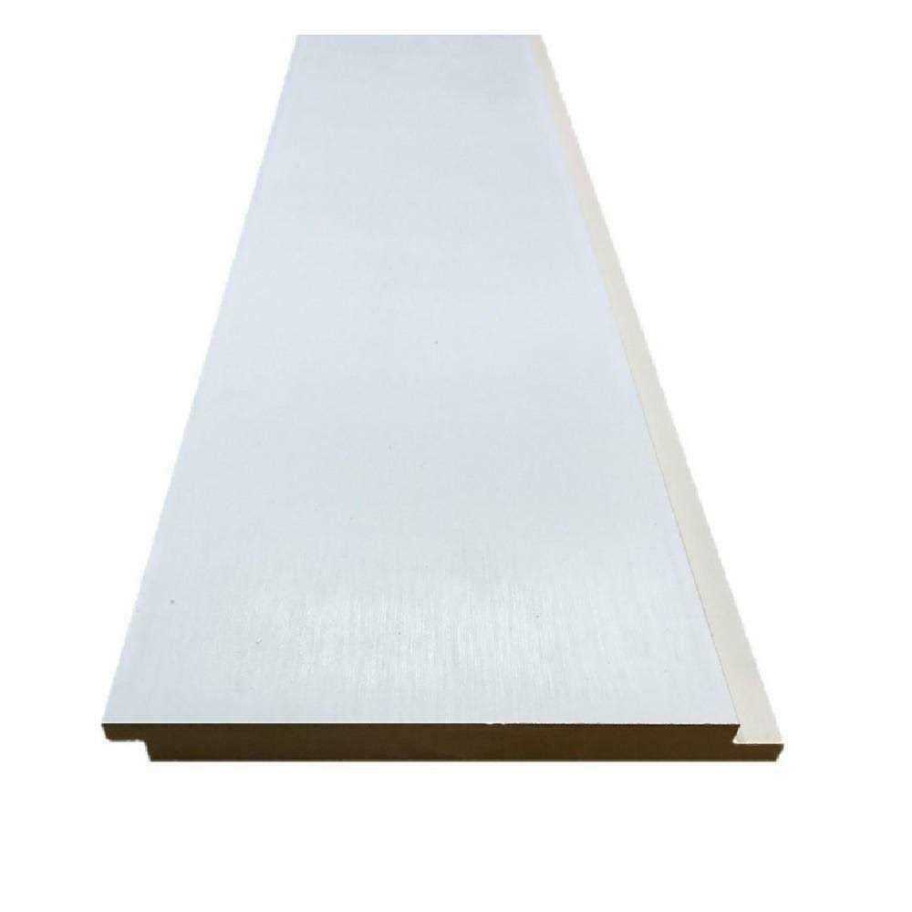 Pac Trim 0.375 in. x 6.000 in. x 8 ft. Primed MDF Shiplap Interior Siding - Cheap Fitting