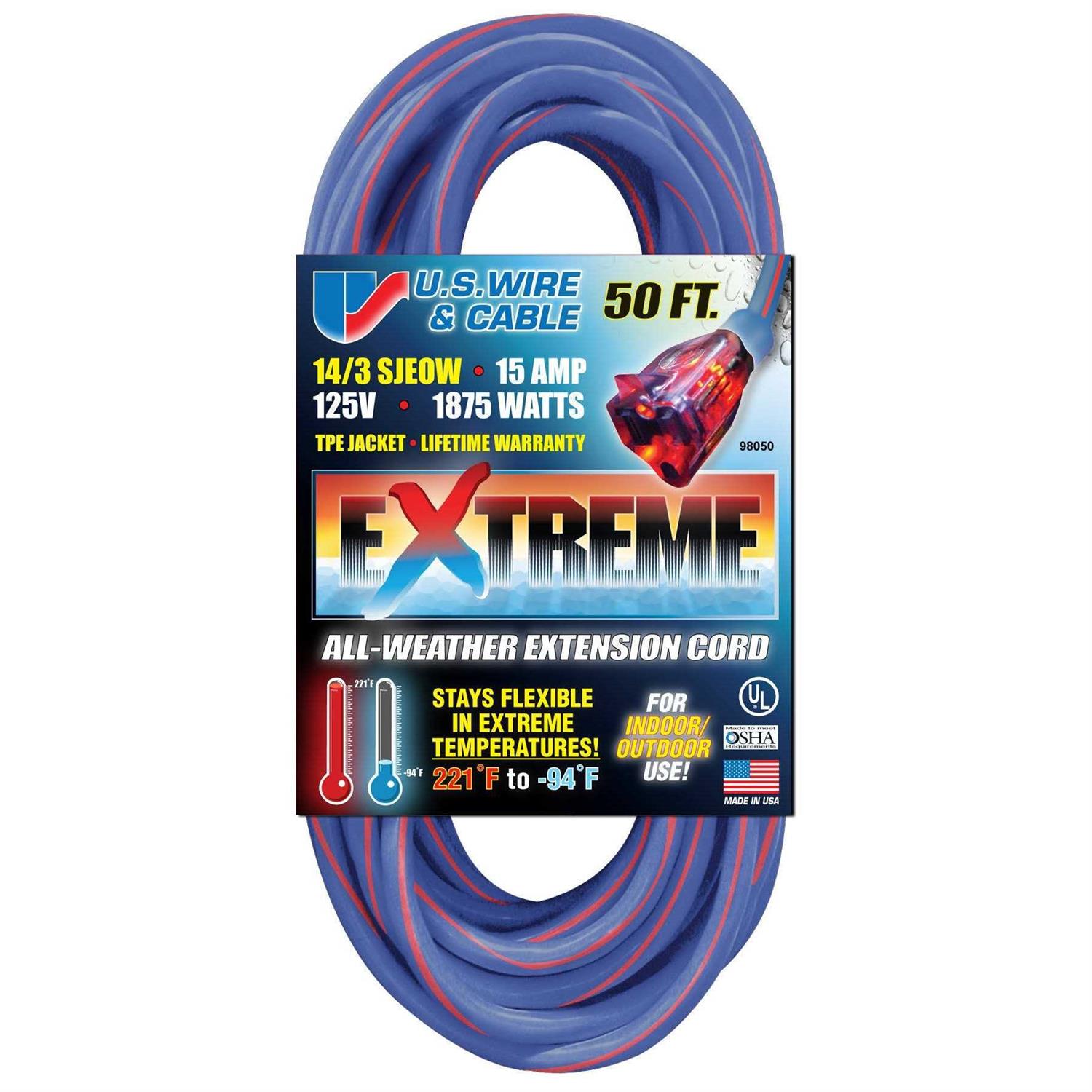 USW Extension Cord 50 - Cheap Fitting