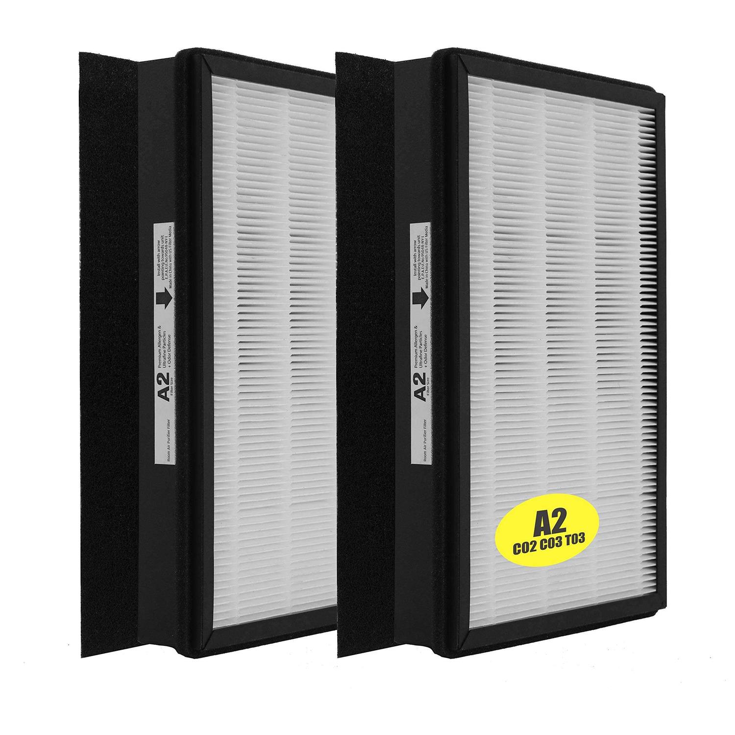 Honbeanify Replacement hepa A2 Size Filter Compatible with Filtrete Room Air Purifier Devices - Cheap Fitting