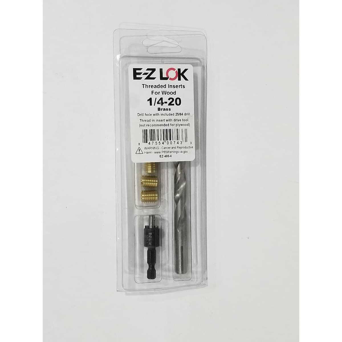 E-Z LOK E-Z Knife Threaded Insert Installation Kit EZ-400-4 - Cheap Fitting