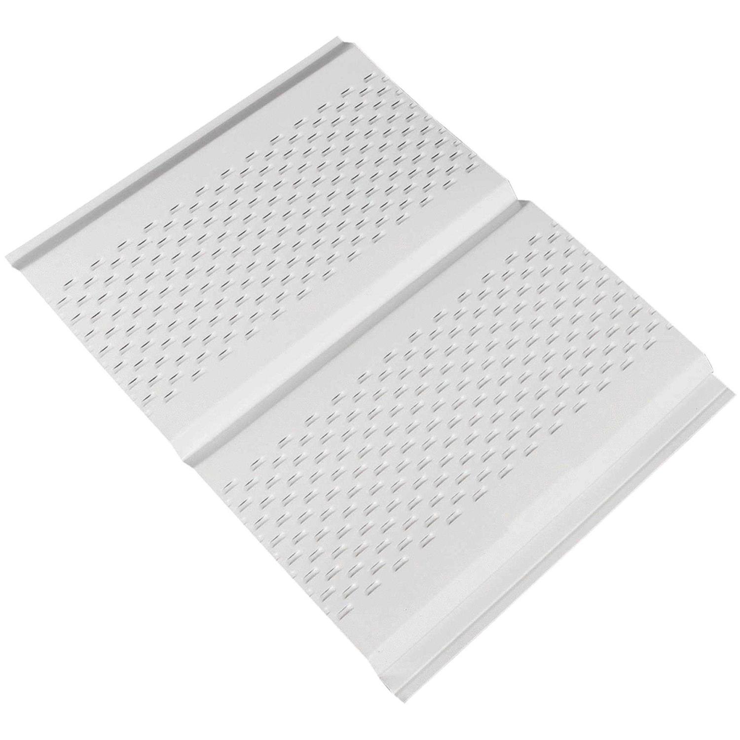 Amerimax 12 ft. Fully Vented Aluminum Soffit - Cheap Fitting