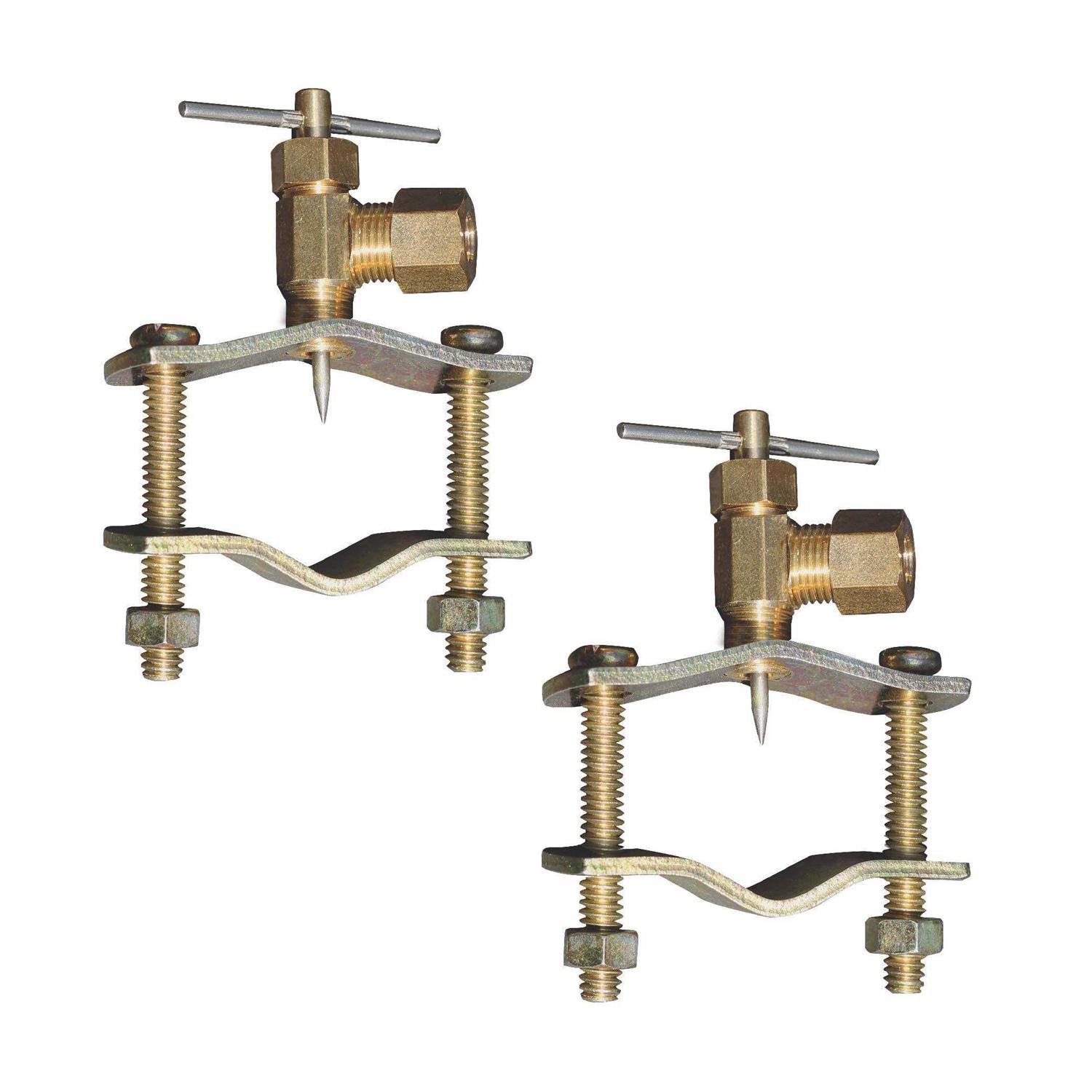 Raven Self Piercing 1/4-inch Compression Outlet Brass Saddle Needle Valve - Cheap Fitting