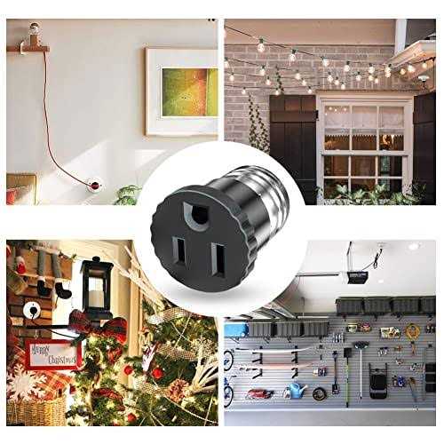 2 Pack Light Socket to Plug Adapter - Cheap Fitting