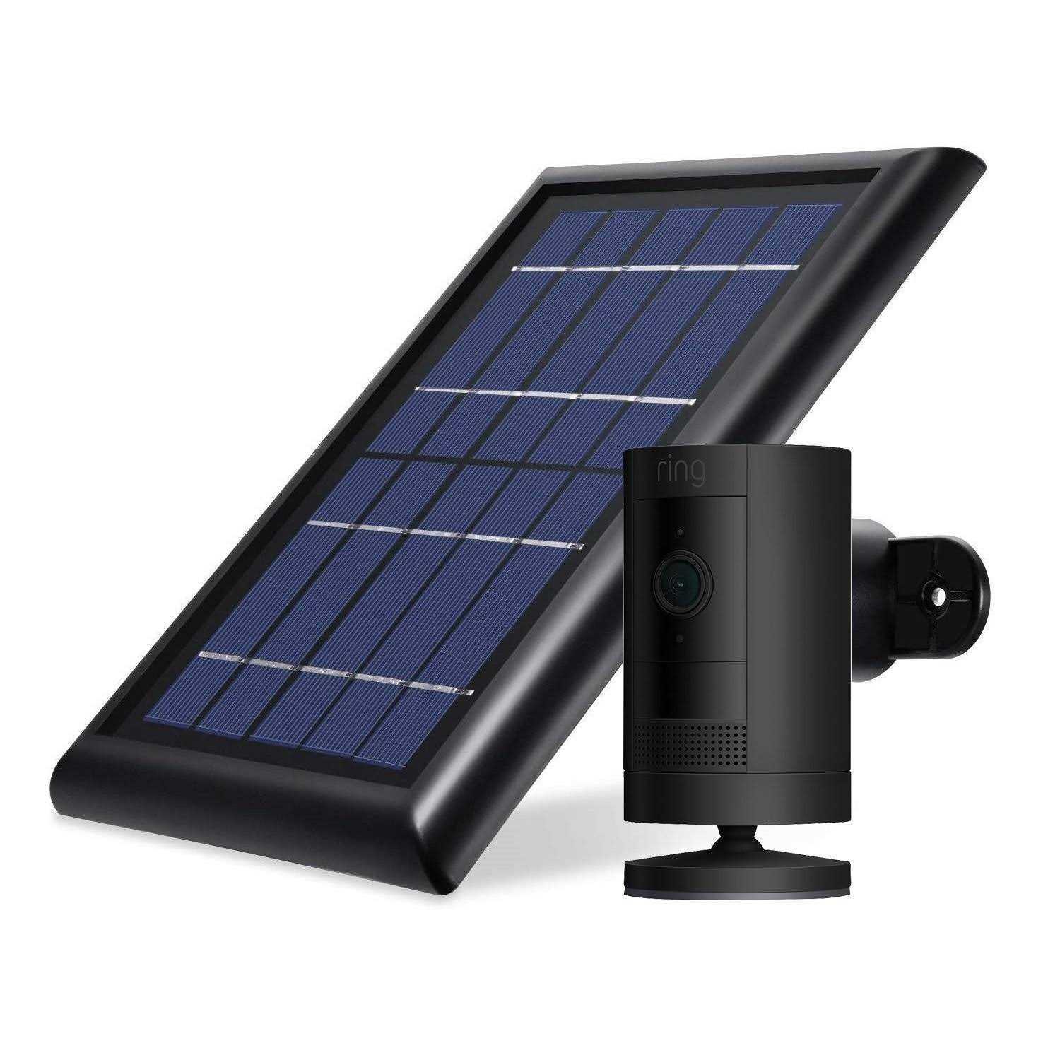 Ring Stick Up Cam Battery + Solar Panel Bundle - Cheap Fitting