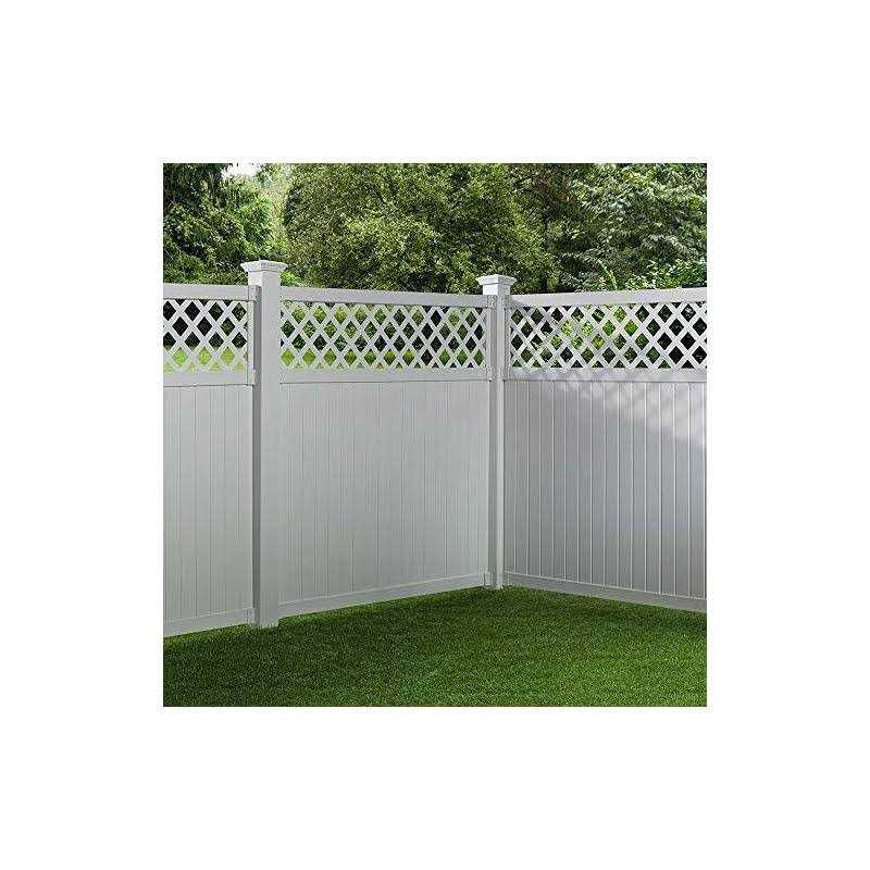 Outdoor Essentials 5 in. x 5 in. White Vinyl New England Fence Post Cap - Cheap Fitting