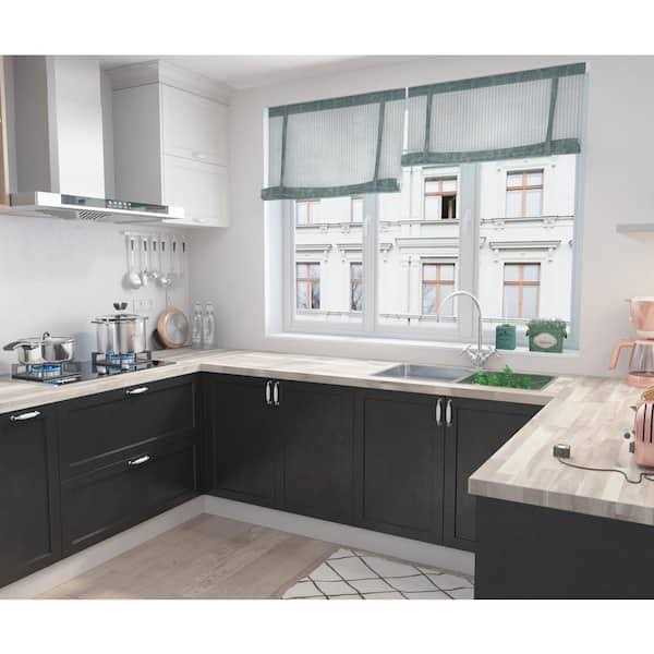 Interbuild Acacia 6 ft. L x 25 in. D x 1.5 in. T Butcher Block Countertop Stain - Cheap Fitting