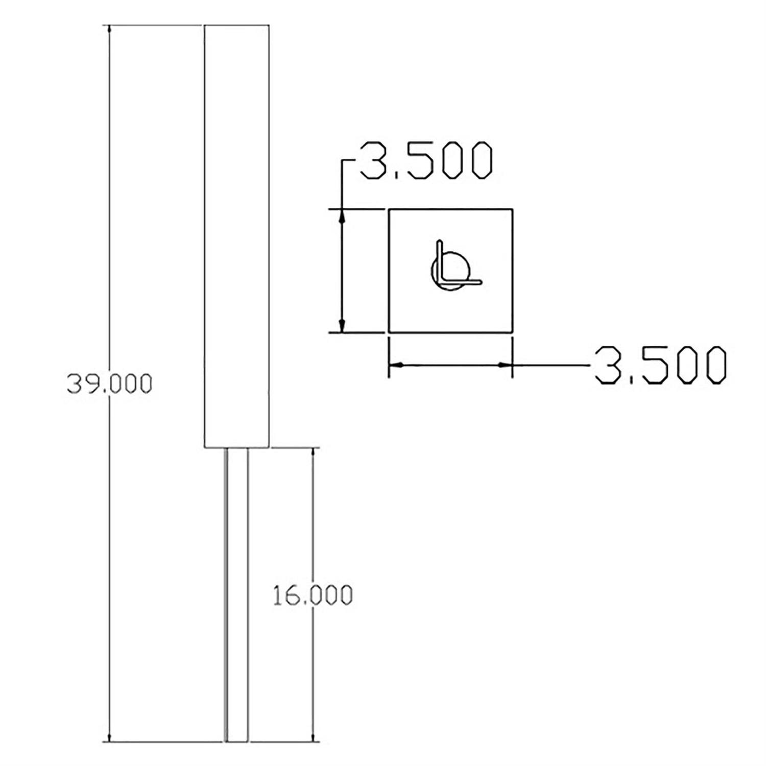 Gibraltar Mailbox Anchor Post Kit Accessory - Cheap Fitting