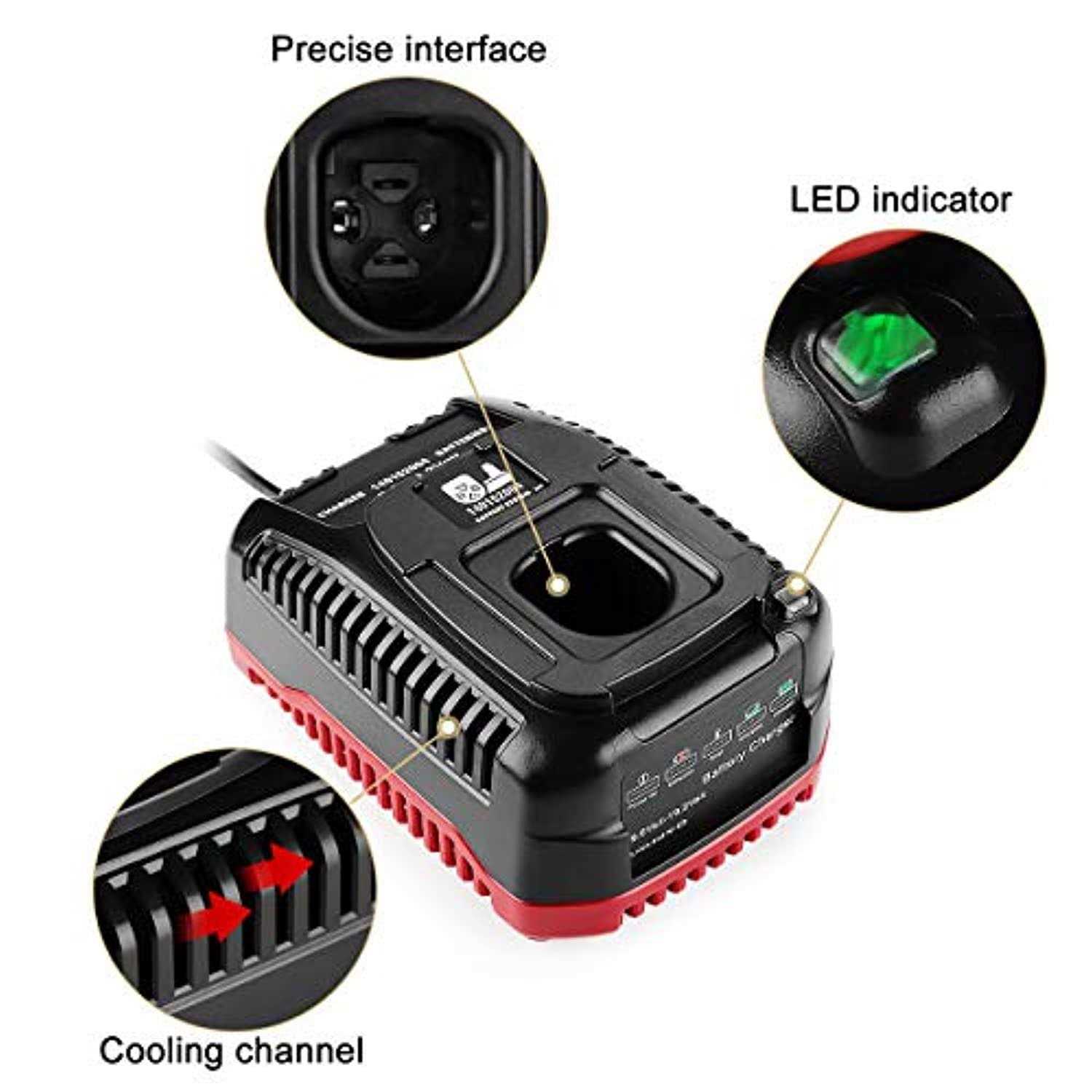 aytxtg 2pack 5.0ah c3 lithium battery replace for craftsman 19.2 volt battery + craftsman battery charger for xcp 130279005 1 - Cheap Fitting