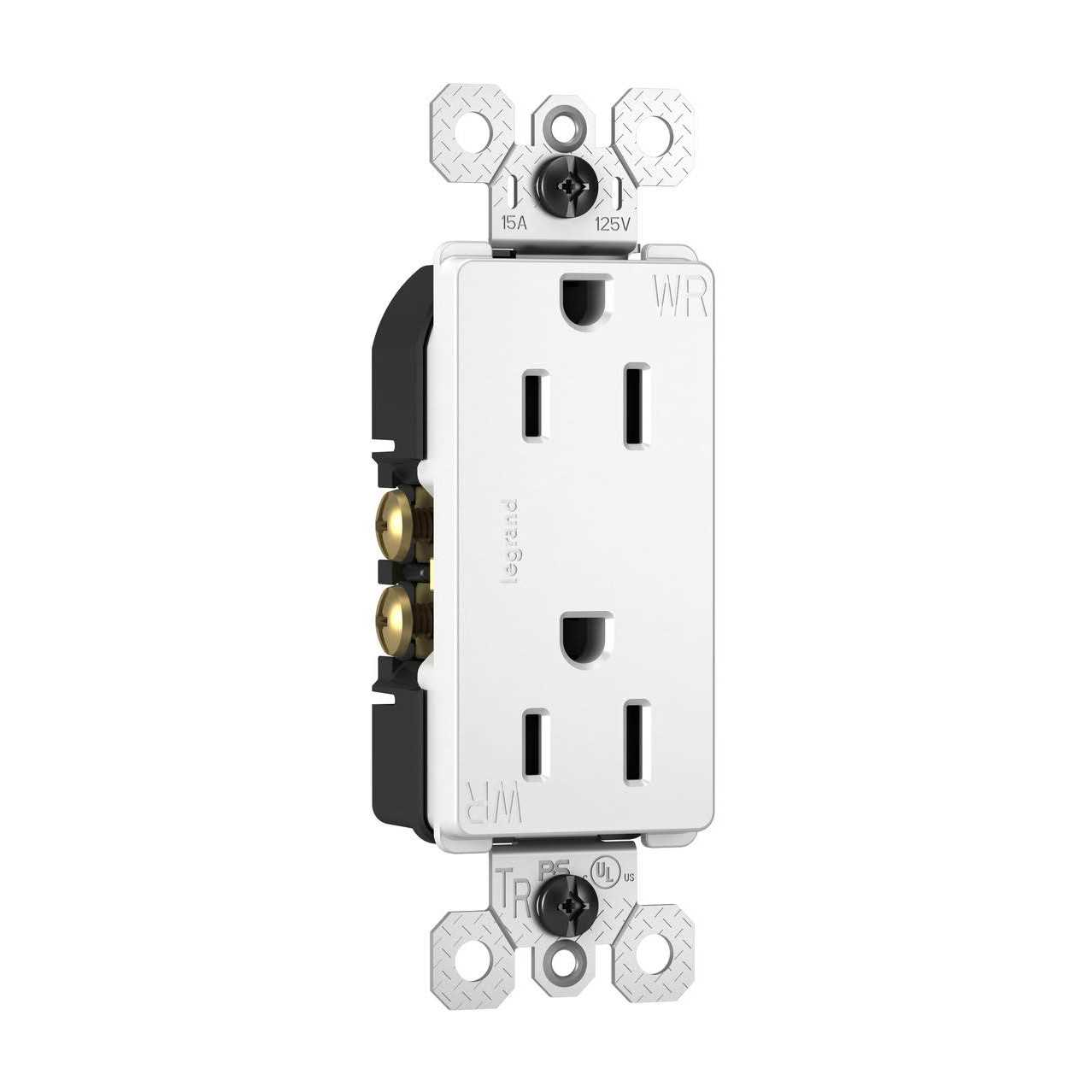 Legrand radiant 15 Amp 125-Volt Tamper Resistant Weather Resistant Outdoor Decorator Duplex Outlet - Cheap Fitting