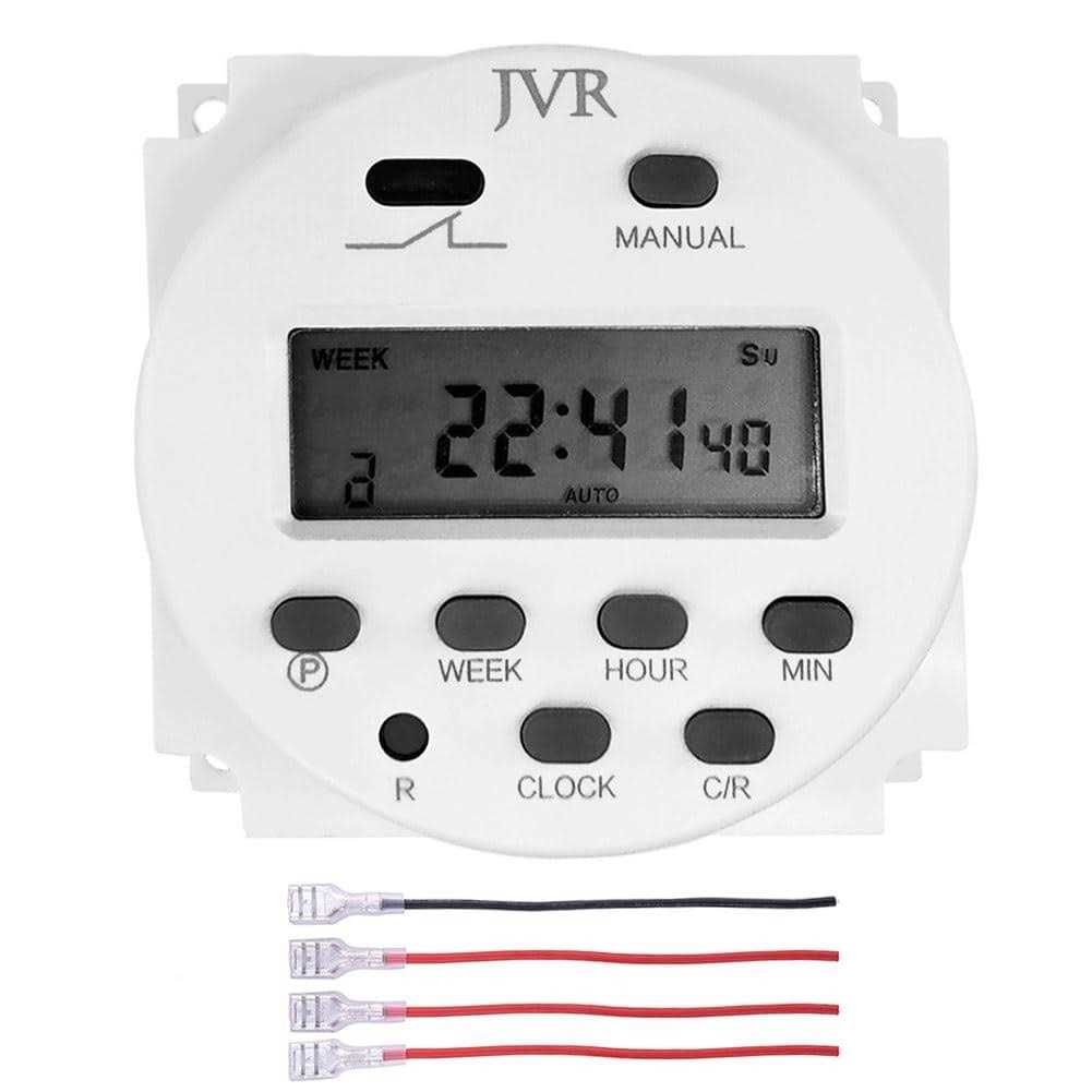 jvr 12v Timer Switch Programmable dc/ac/solar Battery Powered - Cheap Fitting