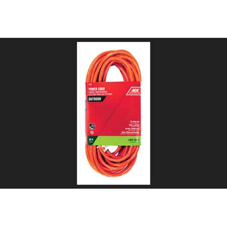 Ace Outdoor Orange Extension Cord SJTW - Cheap Fitting