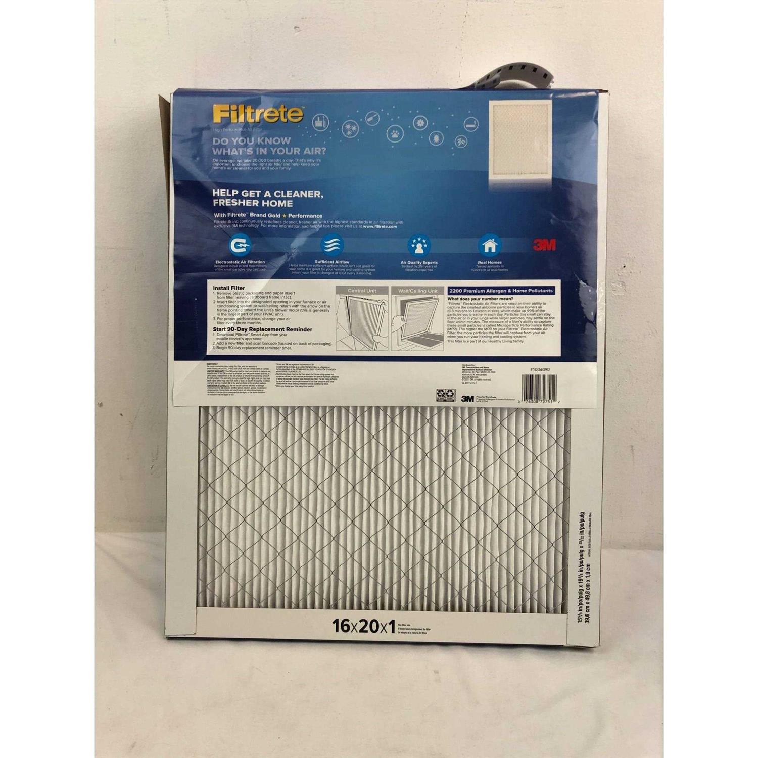 Filtrete Elite Allergen Filter MPR 2200 - Cheap Fitting