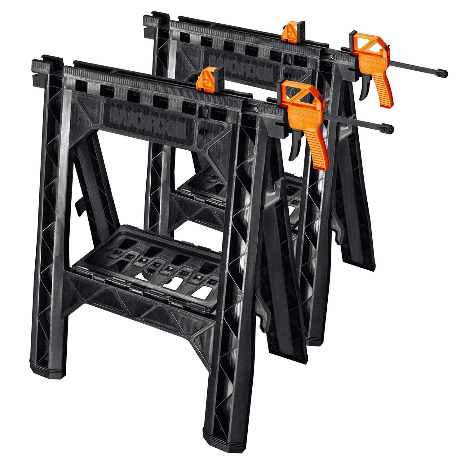 Worx WX065 Clamping Sawhorses with Bar Clamps - Cheap Fitting