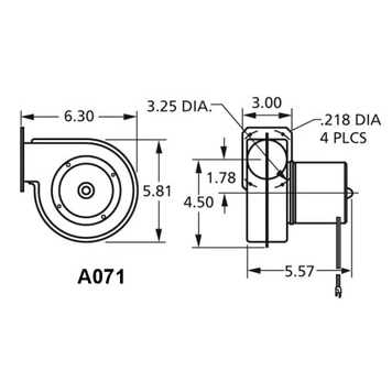A071 Fasco Centrifugal Blower 115 Volts - Cheap Fitting