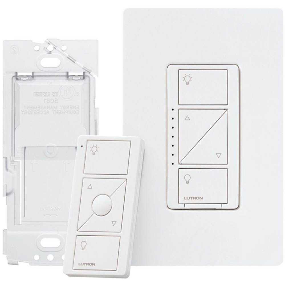 Lutron Caseta Smart Dimmer Switch 3-Way Kit with Remote P-DIM-3WAY-WH - Cheap Fitting