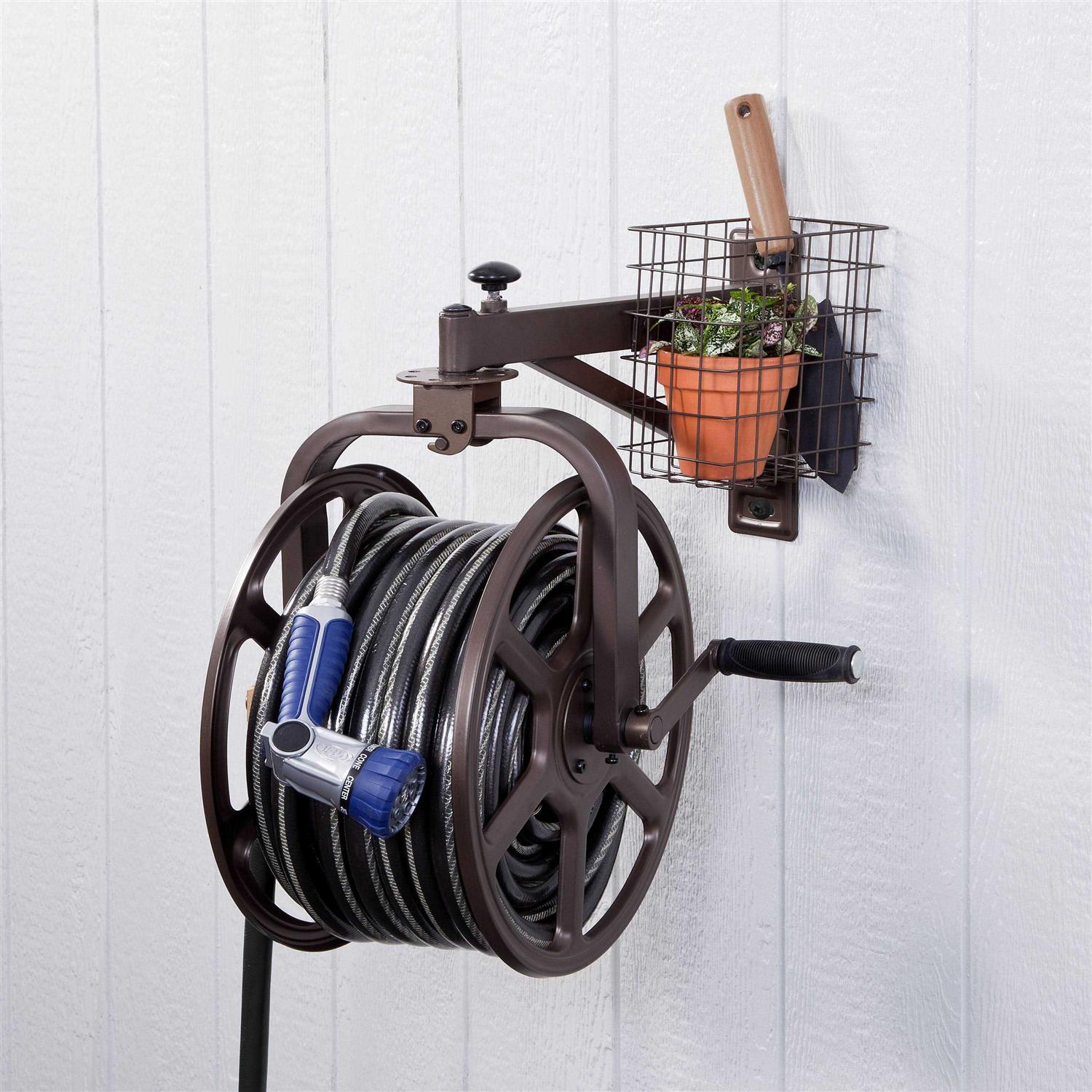 Liberty Garden Steel Wall-mount Hose Reel 712-L - Cheap Fitting