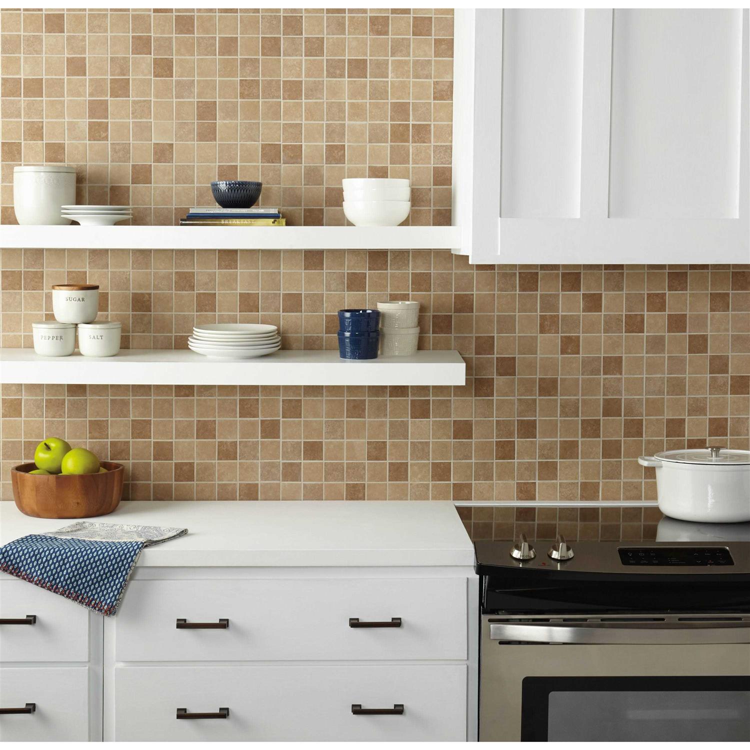 American Olean Weddington Russet 12-in x 12-in Glazed Ceramic Uniform Squares Tile WD1022HC1Y2 - Cheap Fitting