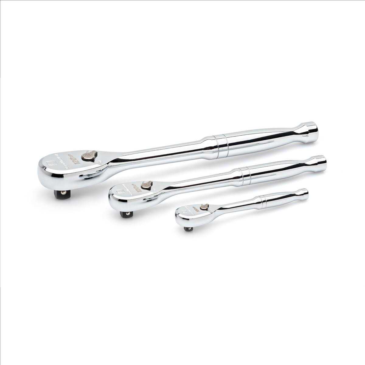 GearWrench 81206P 3-Pc Full Polish Mixed Ratchet Set - Cheap Fitting