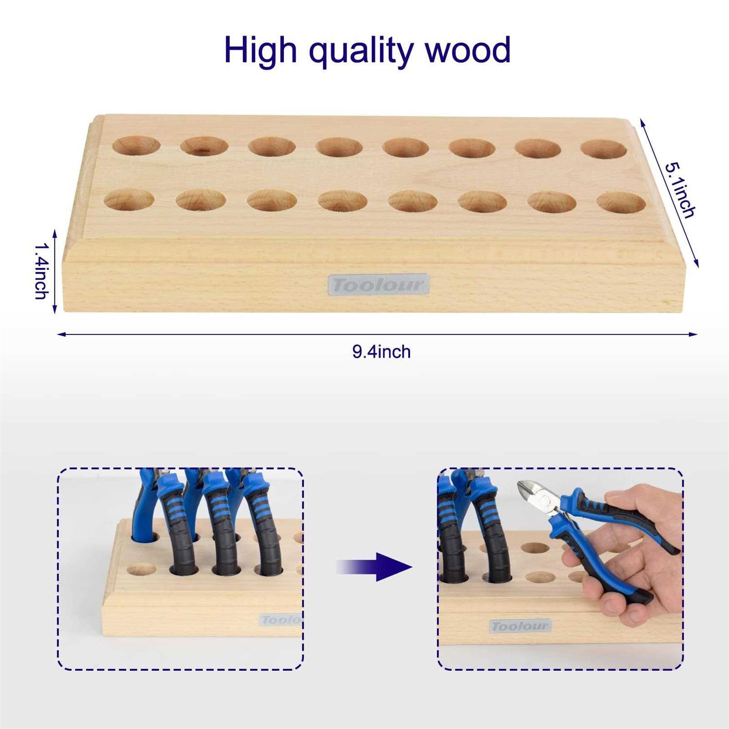 Toolour Jewelry Pliers 8Pcs Set Jewelry Making Tools Mini Precision Pliers Kit with Wood Pallet Needle Nose Pliers Wire Cutters Diagonal Pliers etc. Pli - Cheap Fitting