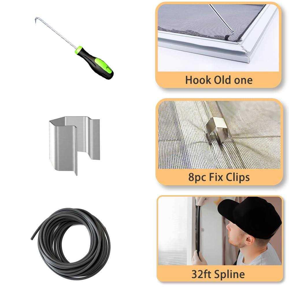 King&Charles Screen Repair Kit 4 in 1 Screen Roller Tools - Cheap Fitting